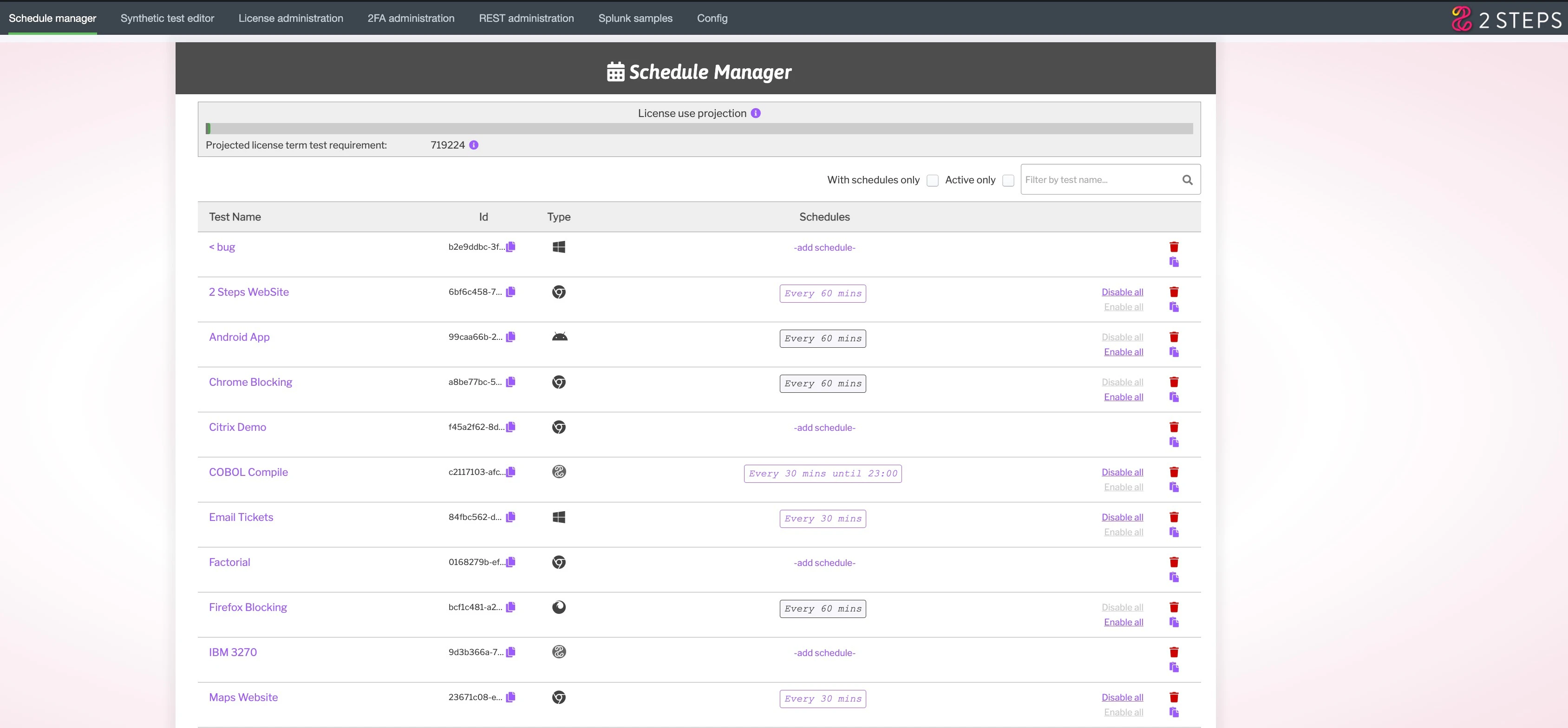 screenshot of 2 Steps